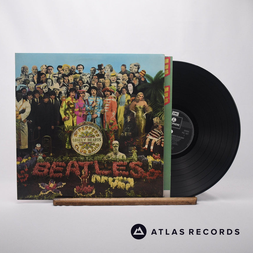 The Beatles Sgt. Pepper's Lonely Hearts Club Band LP Vinyl Record - Front Cover & Record