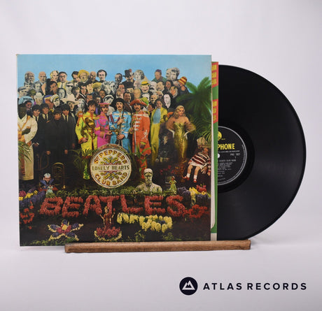 The Beatles Sgt. Pepper's Lonely Hearts Club Band LP Vinyl Record - Front Cover & Record