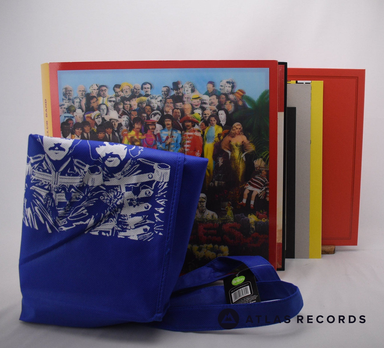 The Beatles Sgt. Pepper's Lonely Hearts Club Band 4 x CD + Blu-ray + DVD Vinyl Record - Front Cover & Record