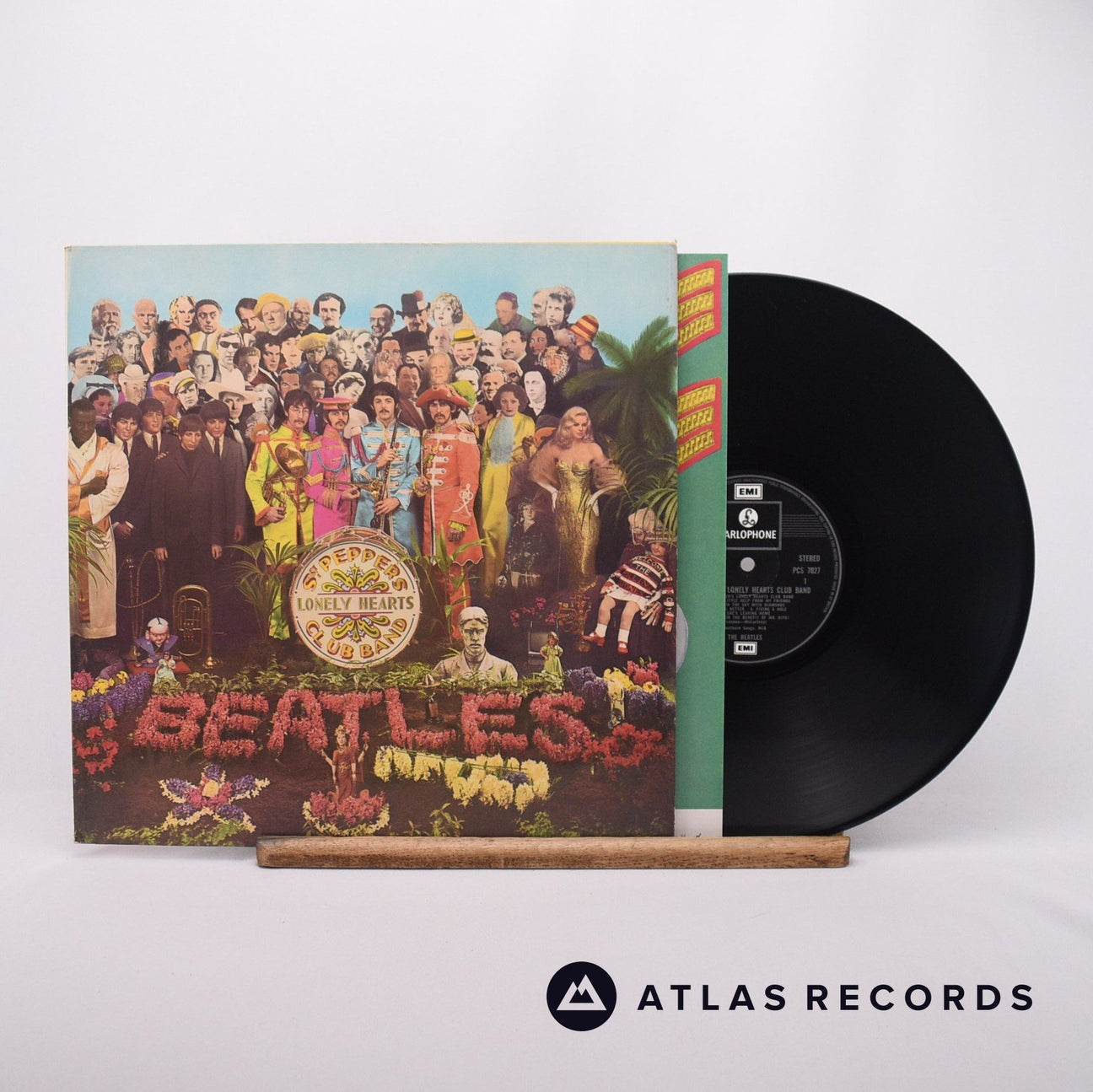 The Beatles Sgt. Pepper's Lonely Hearts Club Band LP Vinyl Record - Front Cover & Record