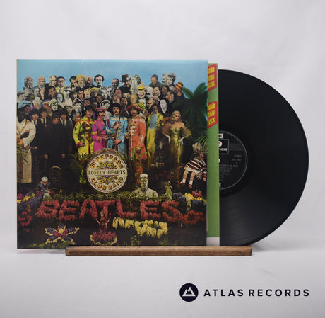 The Beatles Sgt. Pepper's Lonely Hearts Club Band LP Vinyl Record - Front Cover & Record