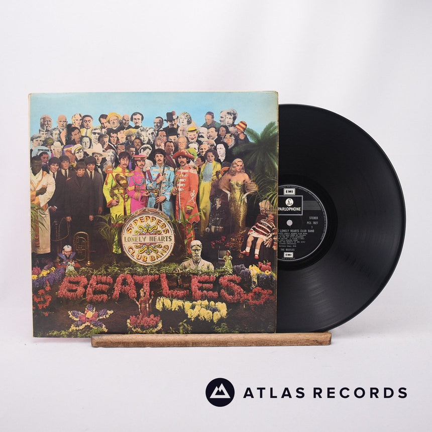 The Beatles Sgt. Pepper's Lonely Hearts Club Band LP Vinyl Record - Front Cover & Record