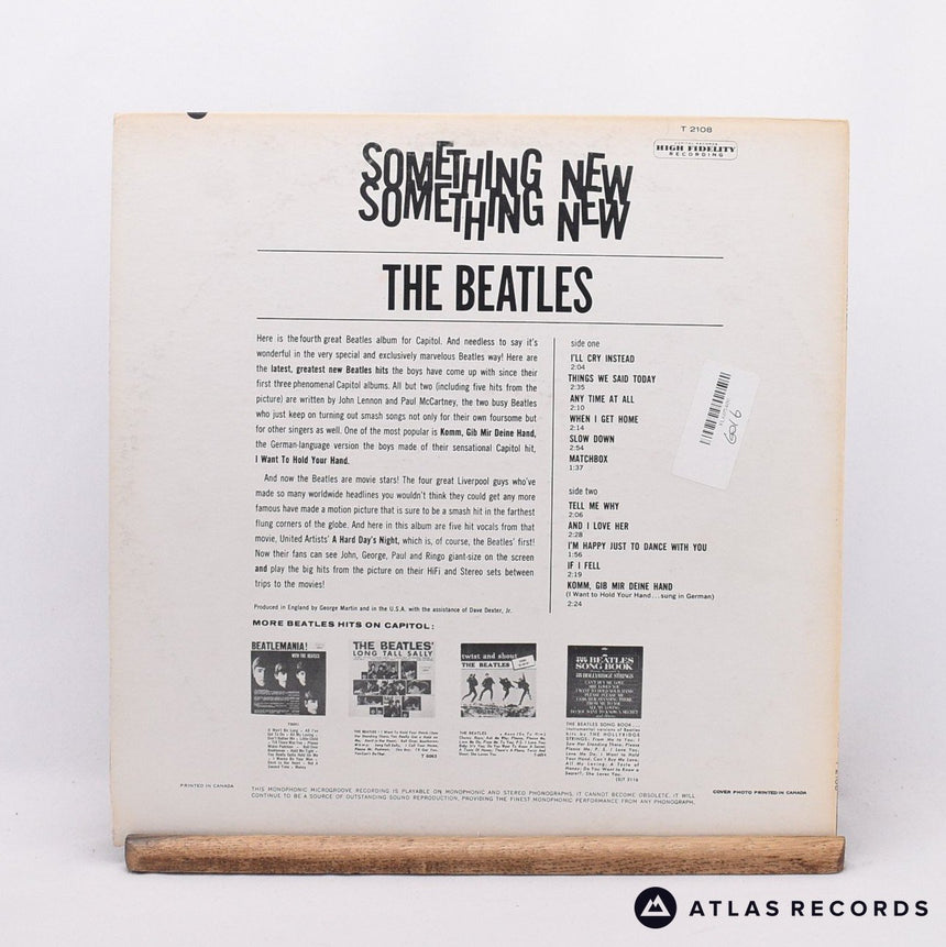 The Beatles - Something New - Mono Canada LP Vinyl Record - VG+/EX