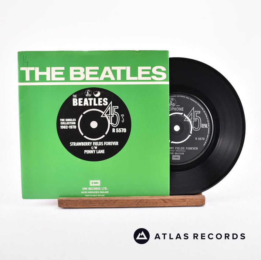 The Beatles Strawberry Fields Forever 7" Vinyl Record - Front Cover & Record