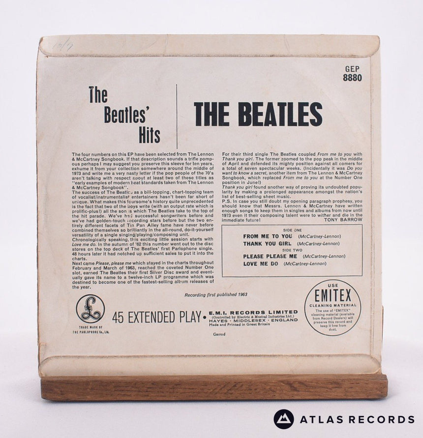 The Beatles - The Beatles' Hits - Mono 7" EP Vinyl Record - VG/VG+