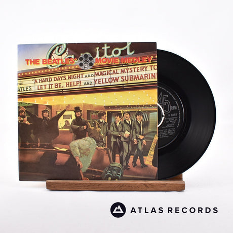 The Beatles The Beatles' Movie Medley 7" Vinyl Record - Front Cover & Record