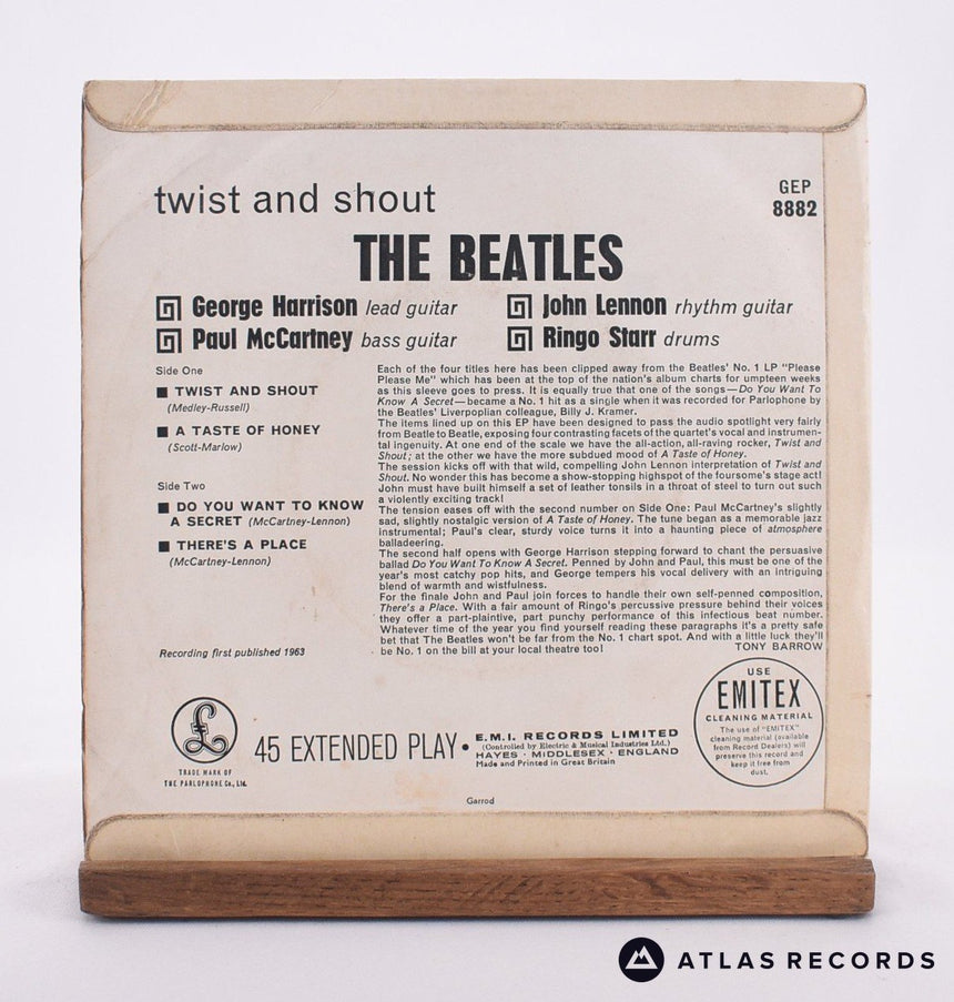 The Beatles - Twist And Shout - Mono 7" EP Vinyl Record - VG+/VG