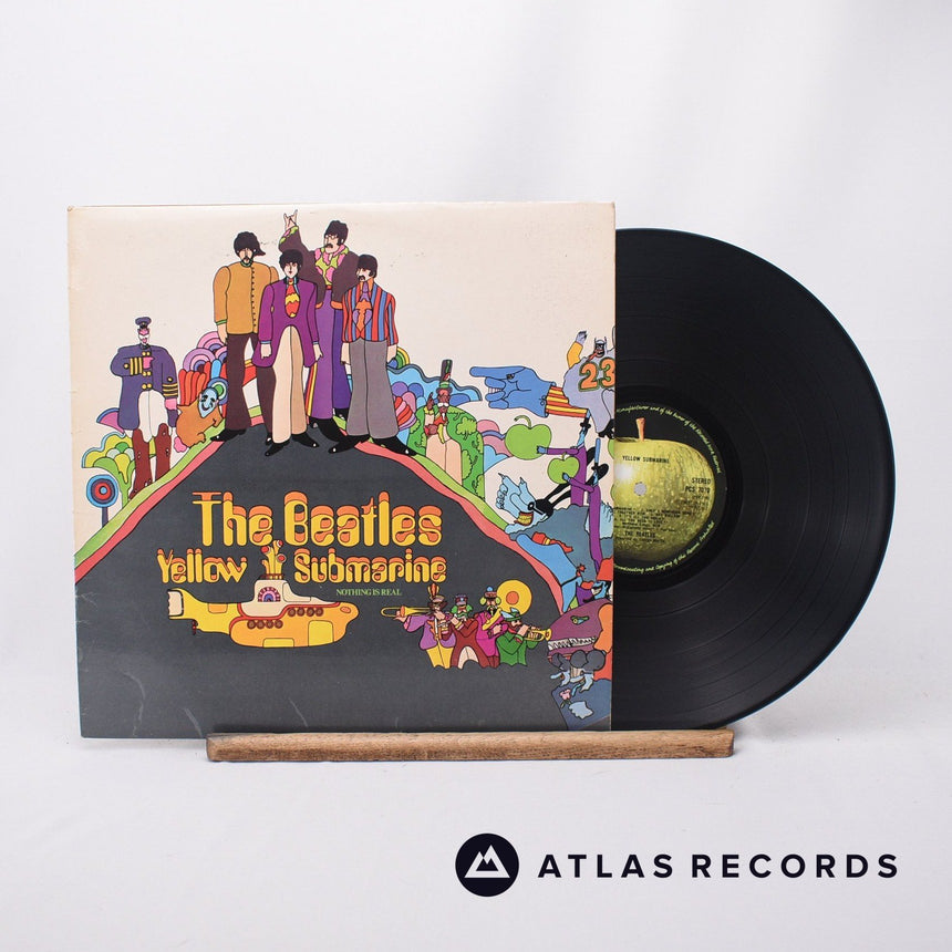 The Beatles Yellow Submarine LP Vinyl Record - Front Cover & Record
