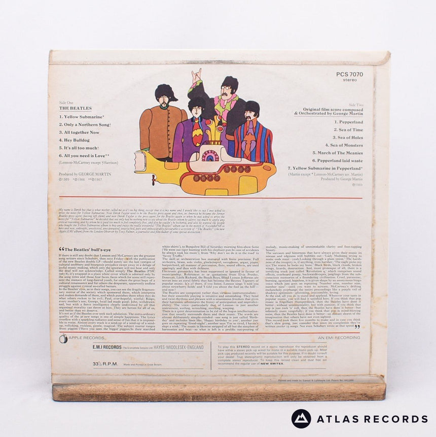 The Beatles - Yellow Submarine - Repress Stereo -3 -1 LP Vinyl Record - VG+/VG+