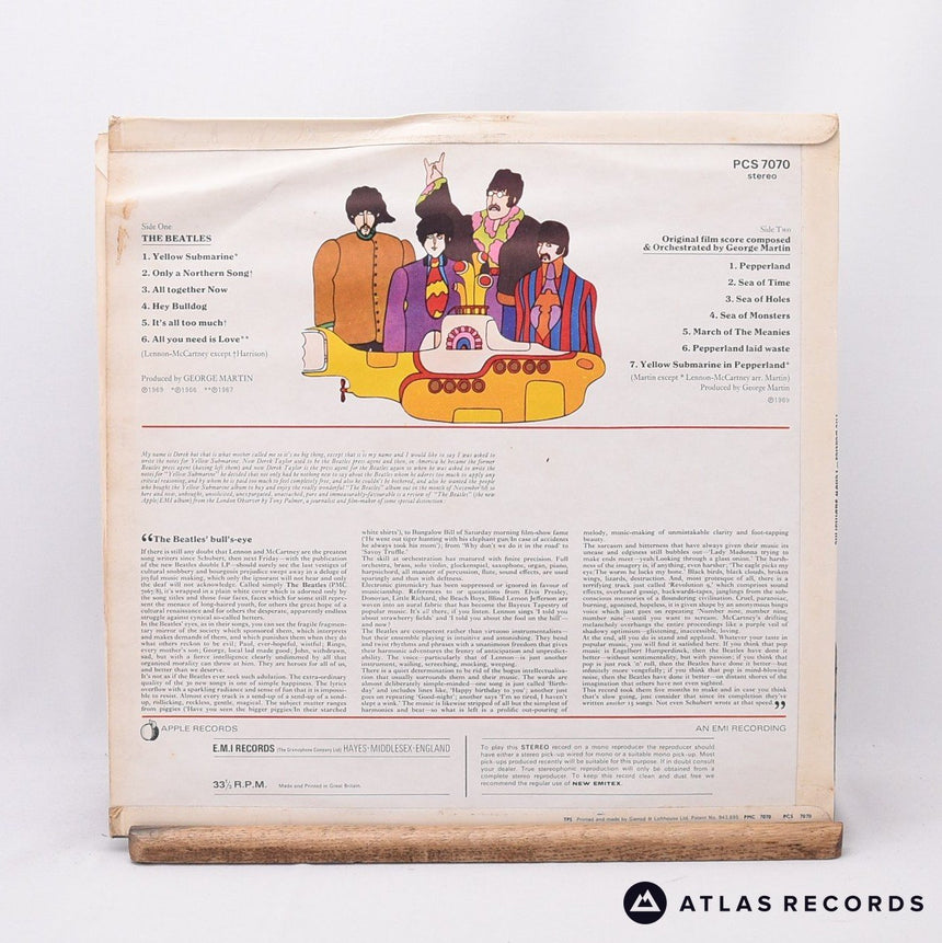 The Beatles - Yellow Submarine - Third Uk Press Stereo LP Vinyl Record - VG+/VG+