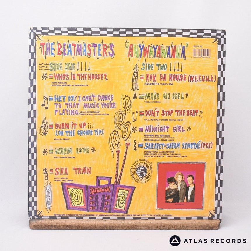 The Beatmasters - Anywayawanna - A1 B1 LP Vinyl Record - EX/EX
