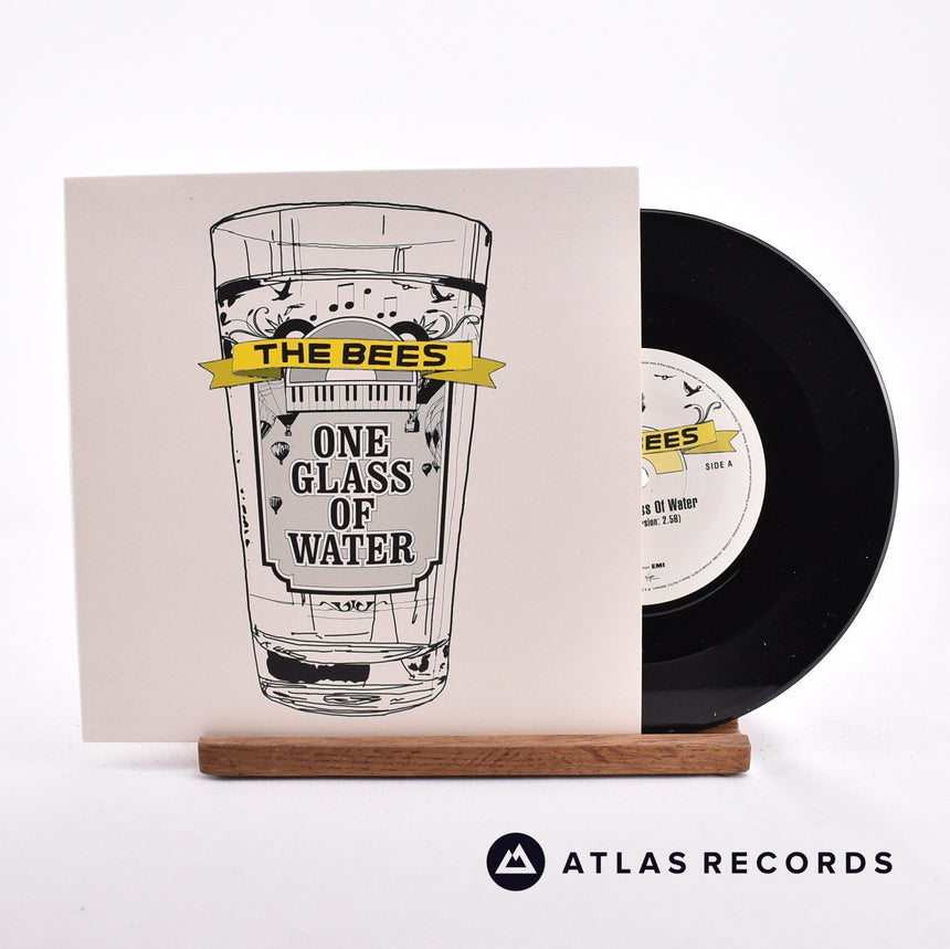 The Bees One Glass Of Water 7" Vinyl Record - Front Cover & Record