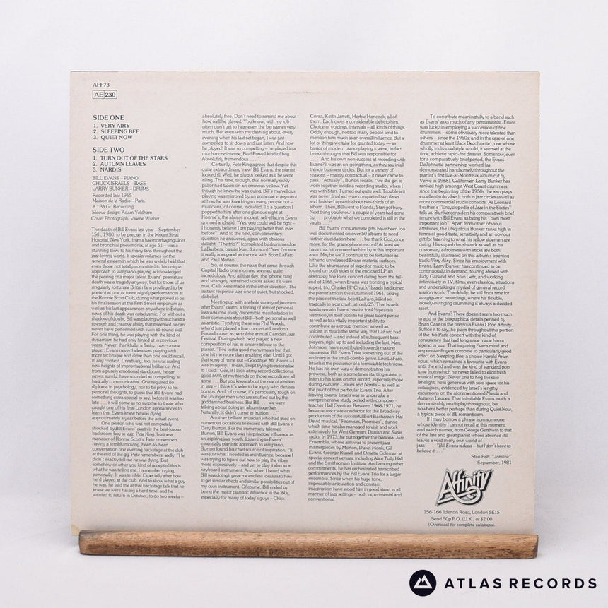 The Bill Evans Trio - Quiet Now - LP Vinyl Record - EX/EX