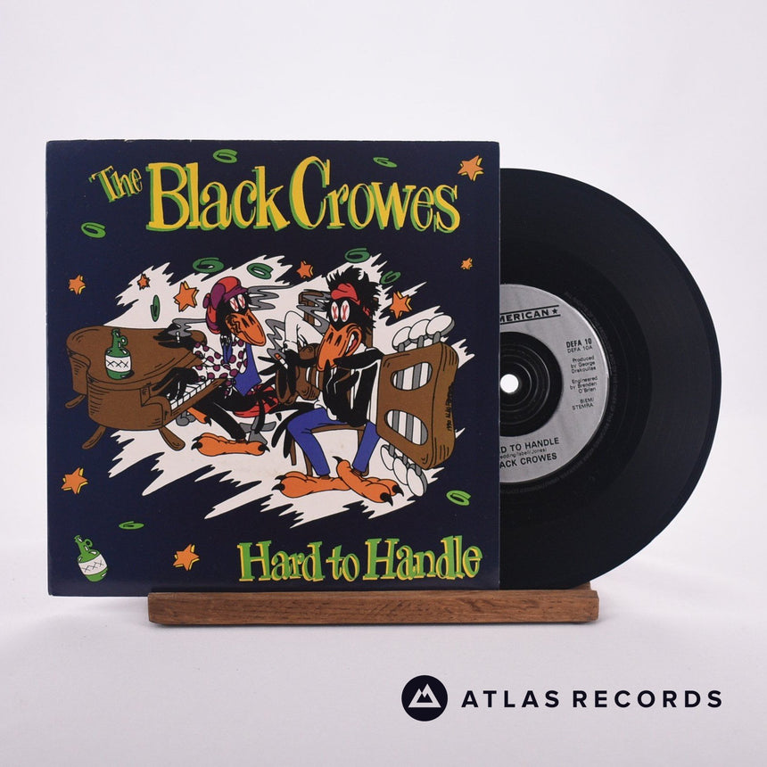 The Black Crowes Hard To Handle 7" Vinyl Record - Front Cover & Record