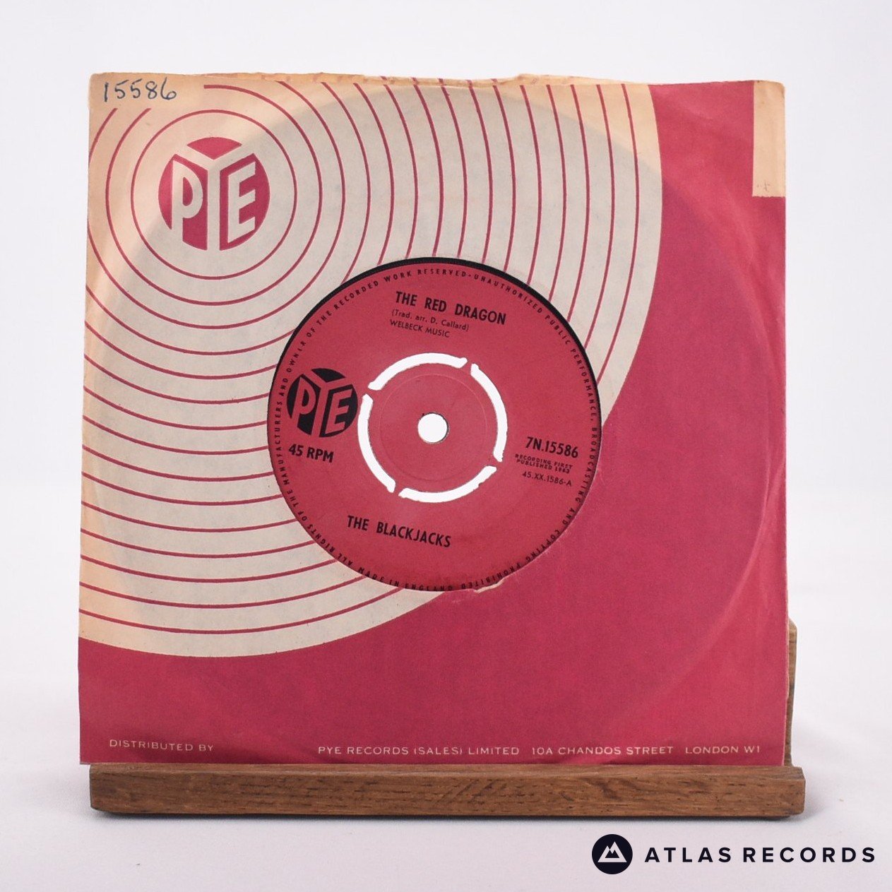 The Blackjacks The Red Dragon 7" Vinyl Record - In Sleeve