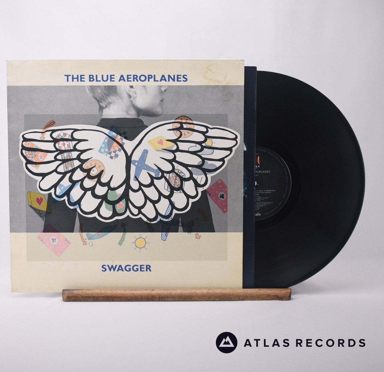 The Blue Aeroplanes Swagger LP Vinyl Record - Front Cover & Record