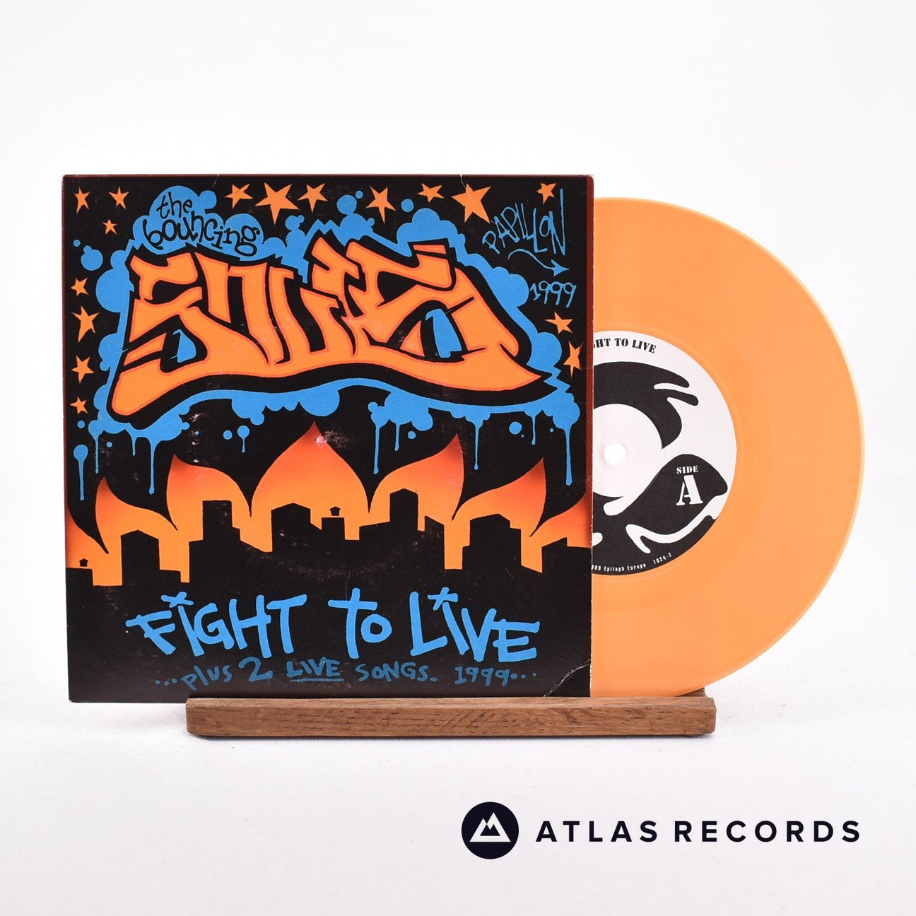 The Bouncing Souls Fight To Live 7" Vinyl Record - Front Cover & Record