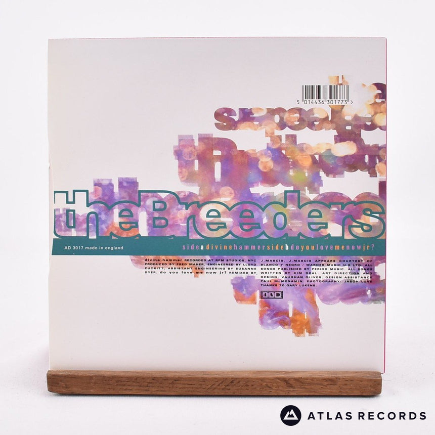 The Breeders - Divine Hammer - Clear Limited Edition 7" Vinyl Record - NM/NM