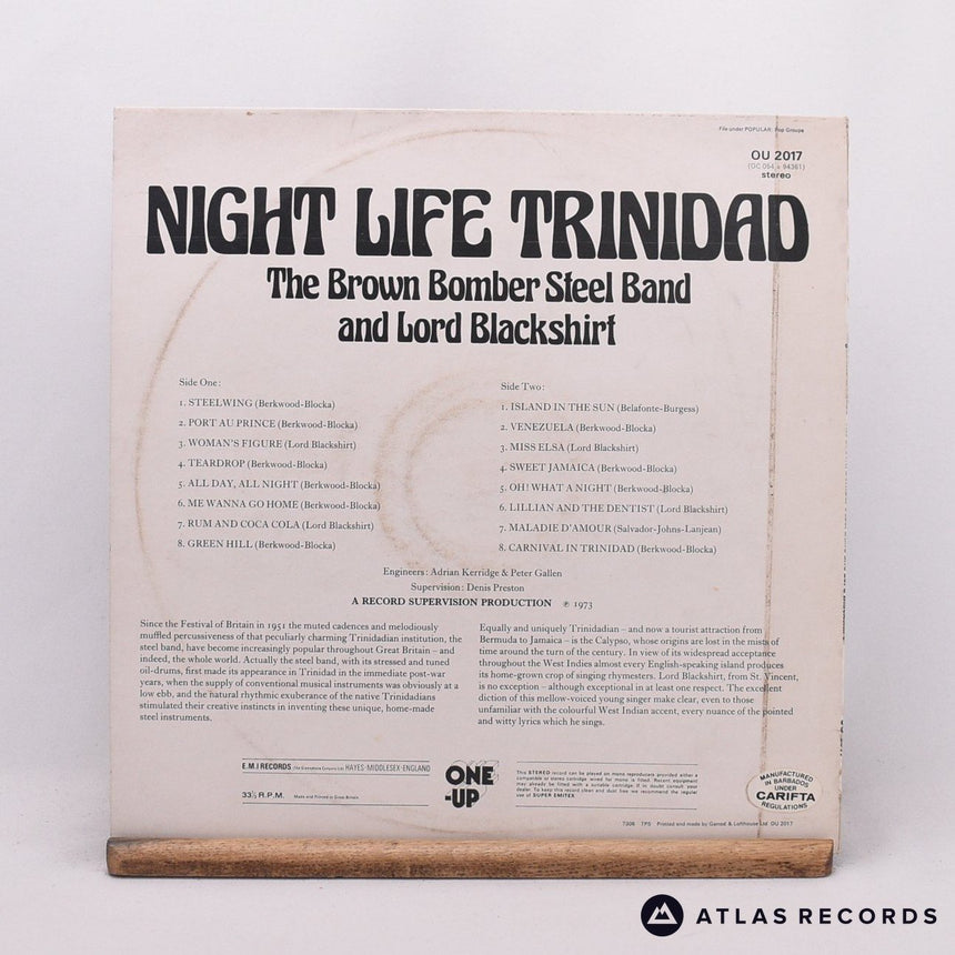 The Brown Bomber Steel Band - Night Life Trinidad - LP Vinyl Record - EX/EX