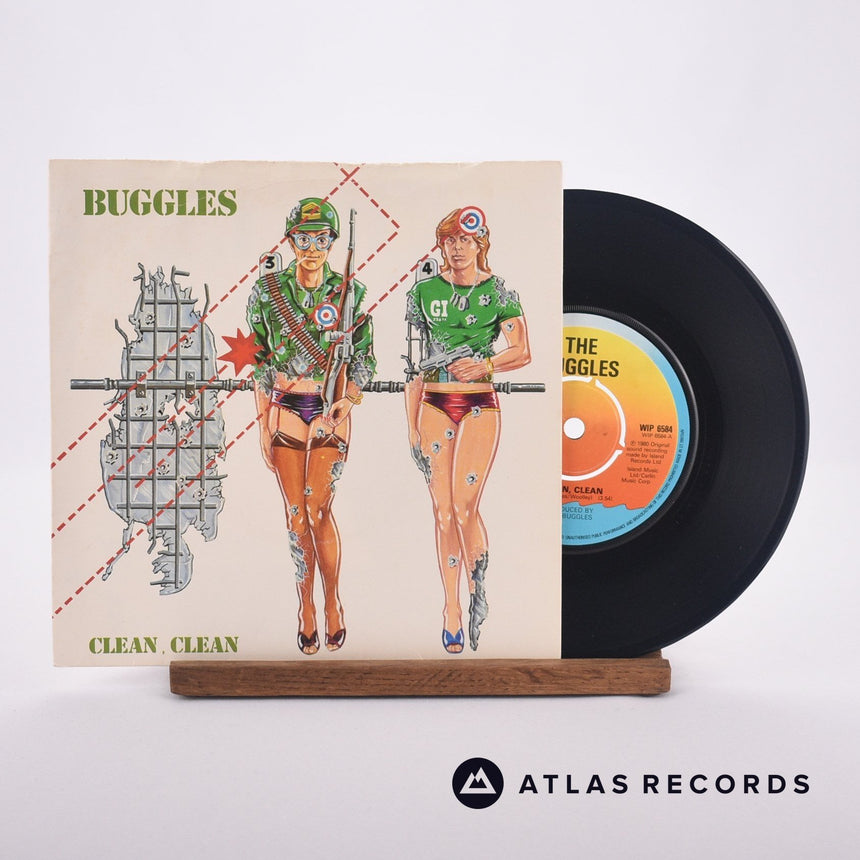 The Buggles Clean, Clean 7" Vinyl Record - Front Cover & Record