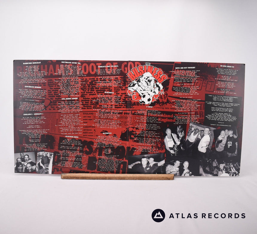The Business - Hardcore Hooligan - Red Gatefold Sweden LP Vinyl Record - NM/NM