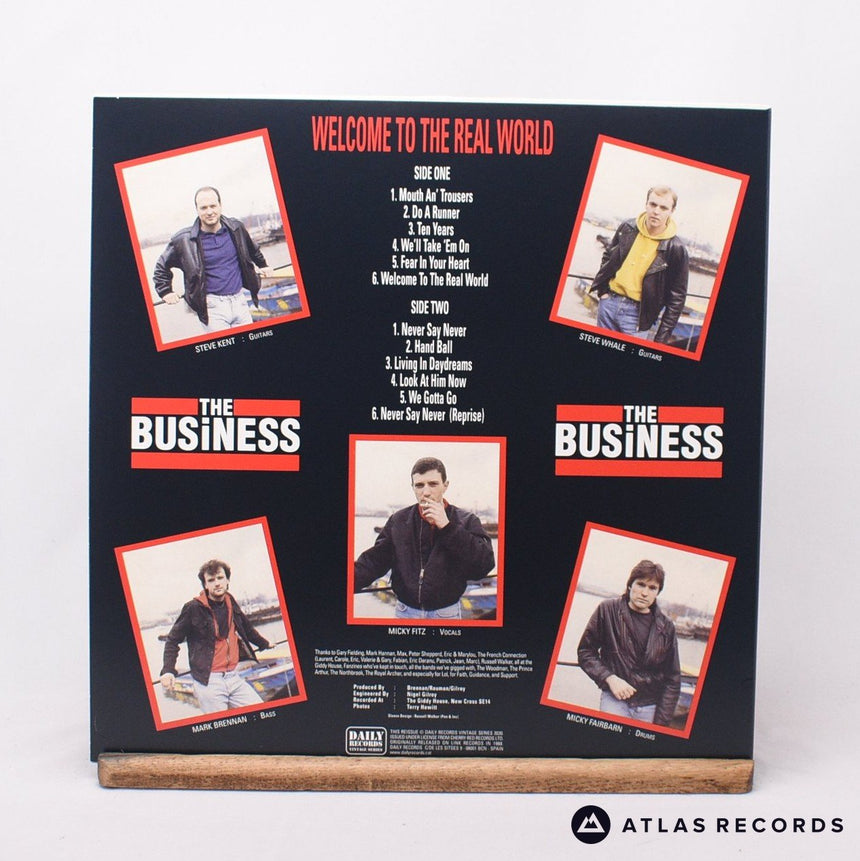 The Business - Welcome To The Real World - Clear LP Vinyl Record - EX/NM