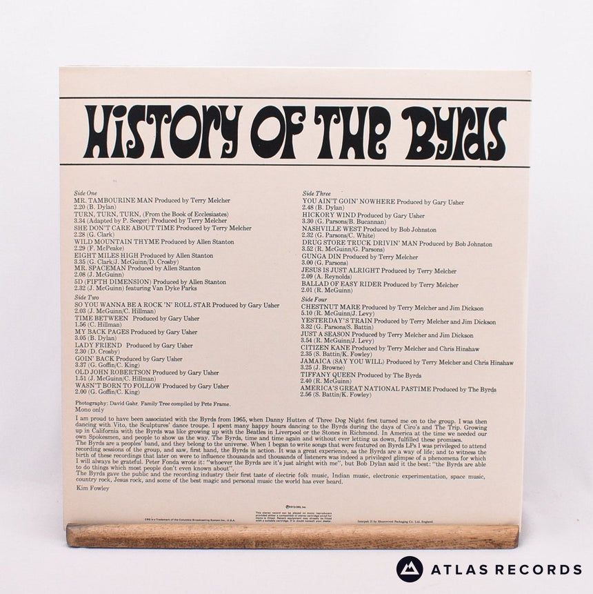 The Byrds - History Of The Byrds - Reissue Gatefold 2 x LP Vinyl Record - EX/EX