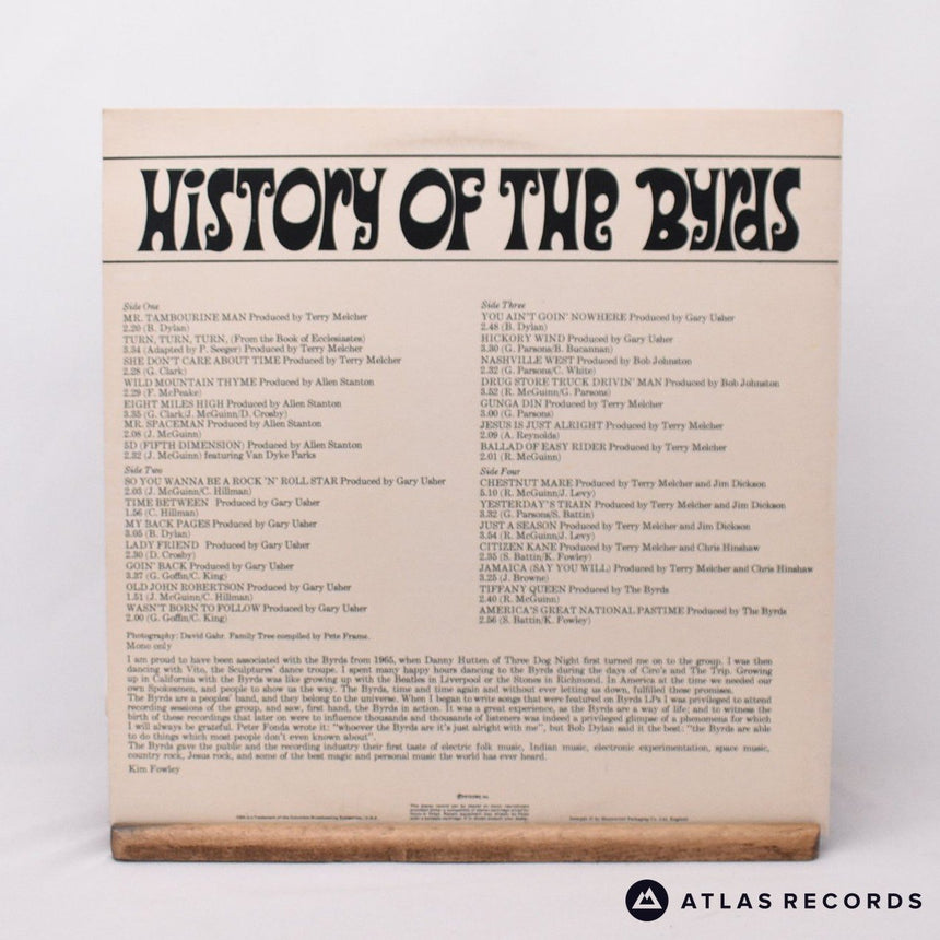 The Byrds - History Of The Byrds - Reissue Gatefold 2 x LP Vinyl Record - EX/EX