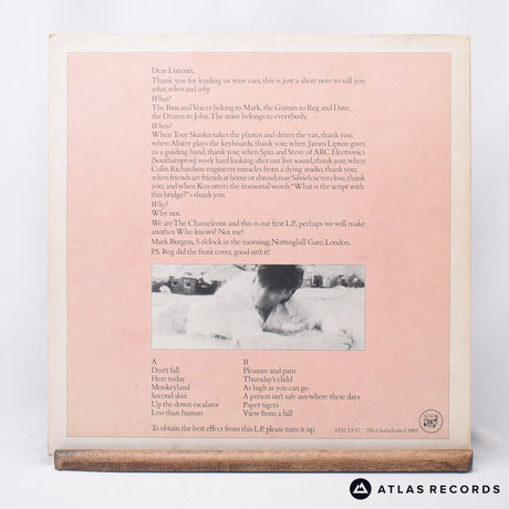 The Chameleons - Script Of The Bridge - White Label LP Vinyl Record - VG+/EX