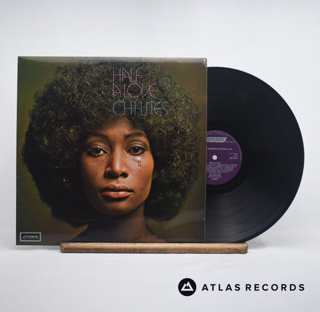 The Chi-Lites Half A Love LP Vinyl Record - Front Cover & Record
