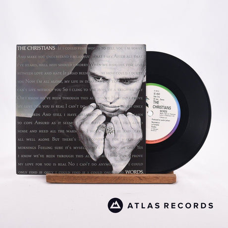 The Christians Words 7" Vinyl Record - Front Cover & Record