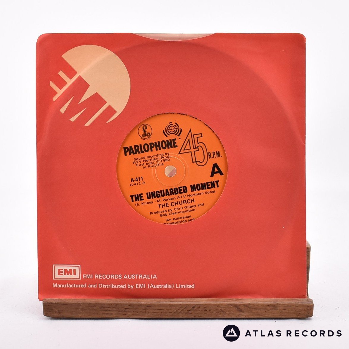 The Church The Unguarded Moment 7" Vinyl Record - Front Cover & Record