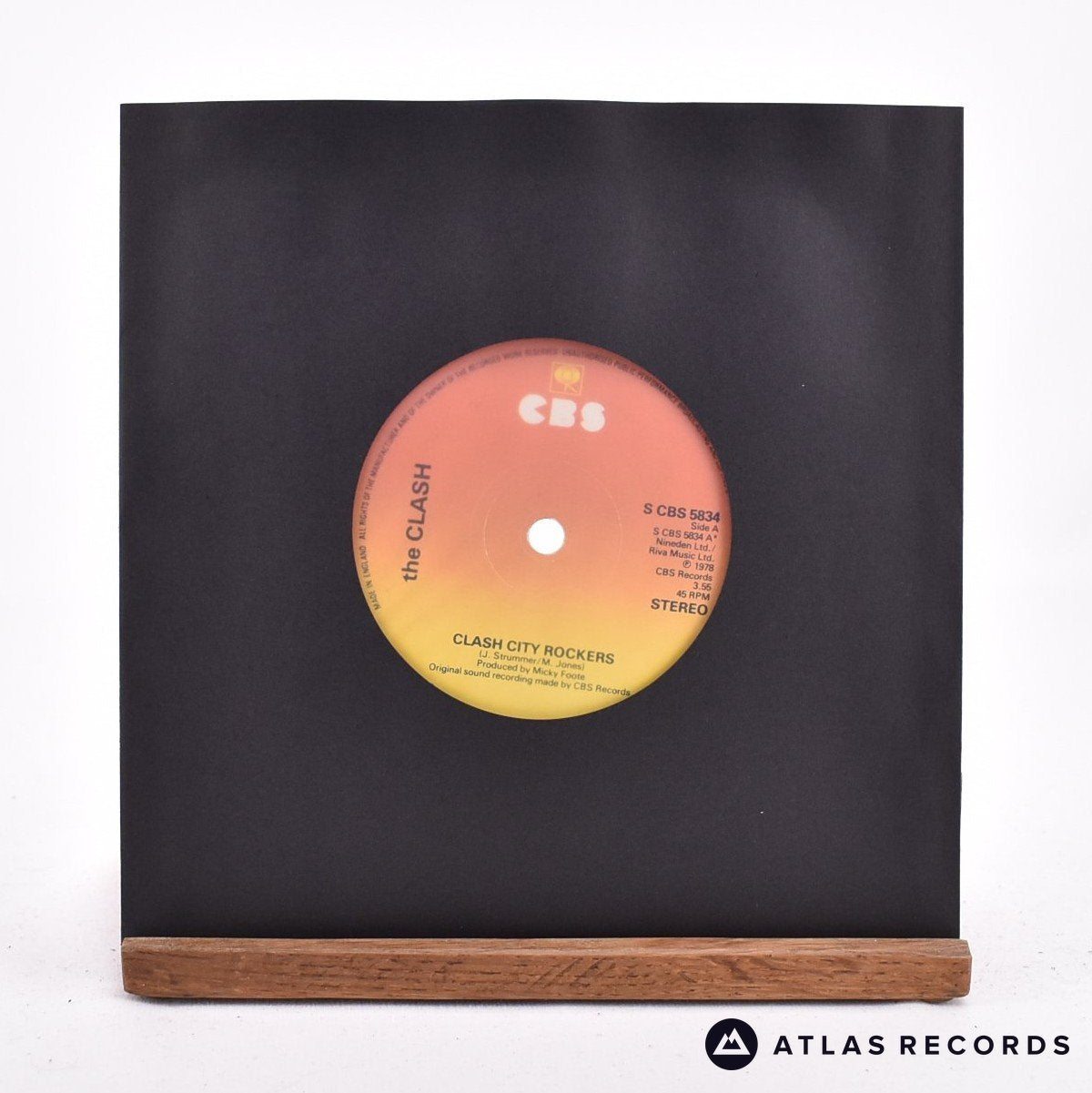 The Clash Clash City Rockers 7" Vinyl Record - In Sleeve