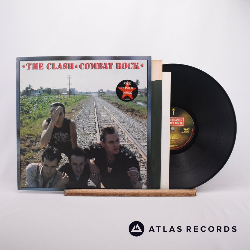 The Clash Combat Rock LP Vinyl Record - Front Cover & Record