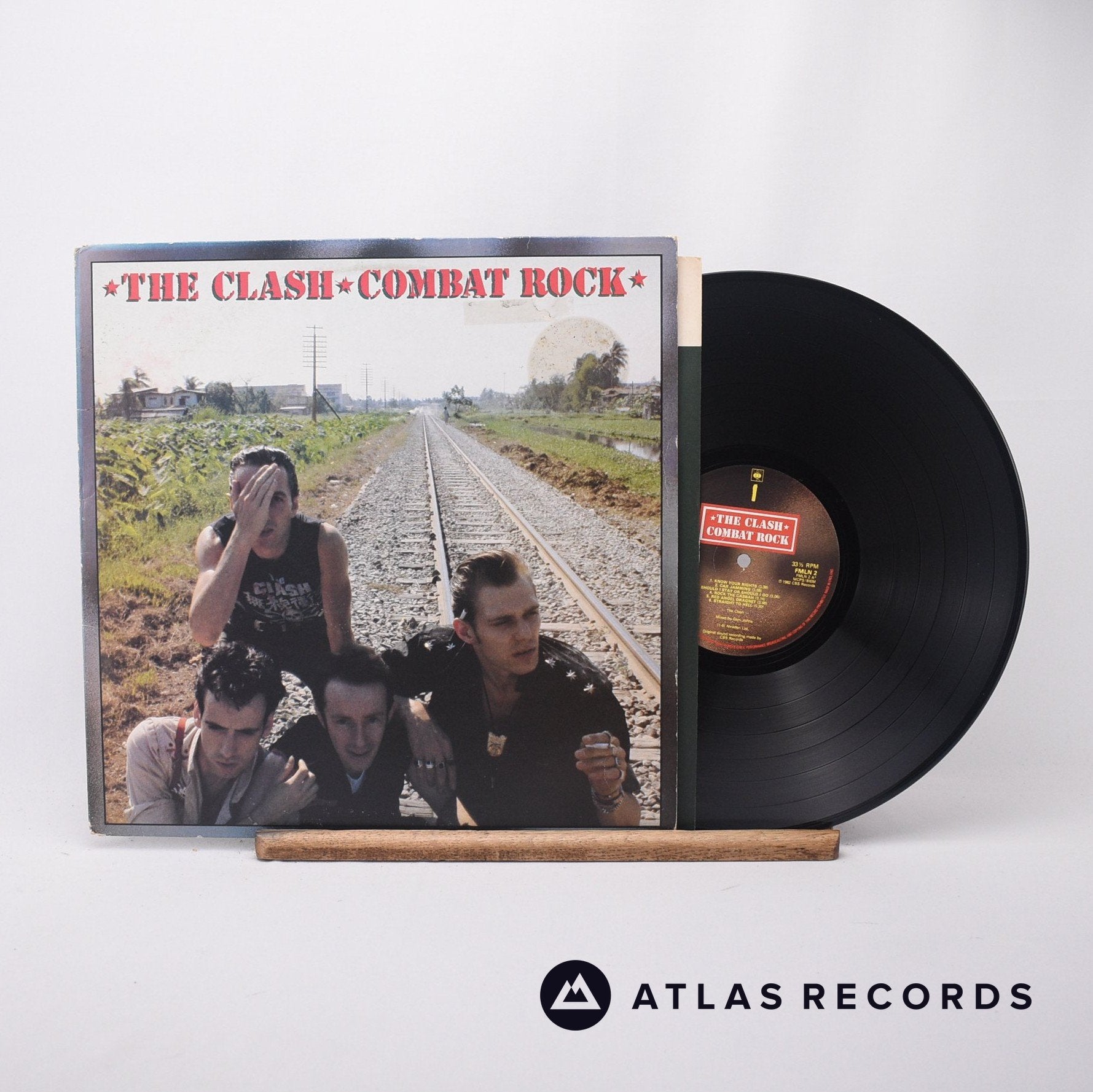 The Clash Combat Rock LP Vinyl Record VG/EX – Atlas Records