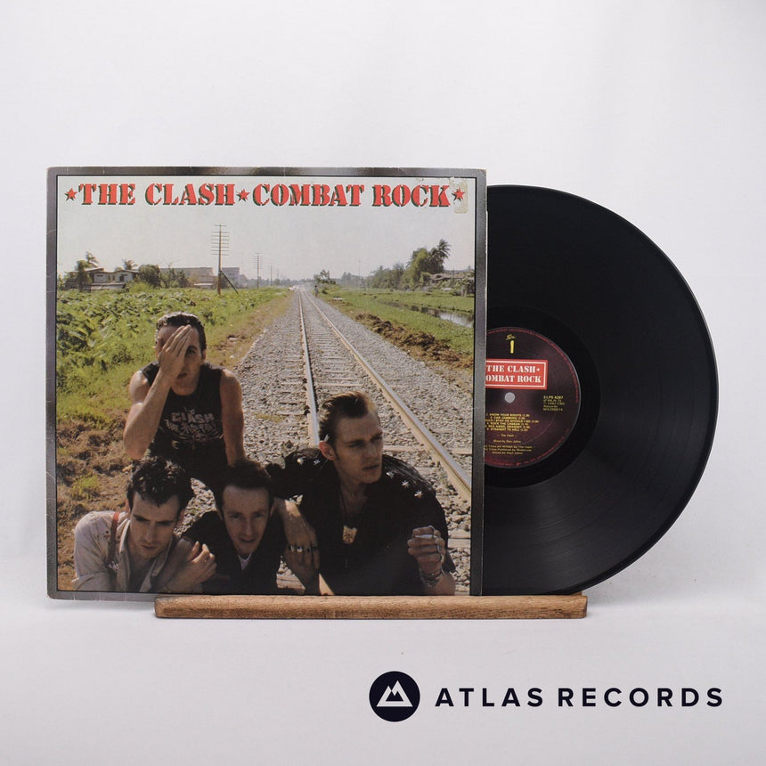 The Clash Combat Rock LP Vinyl Record - Front Cover & Record