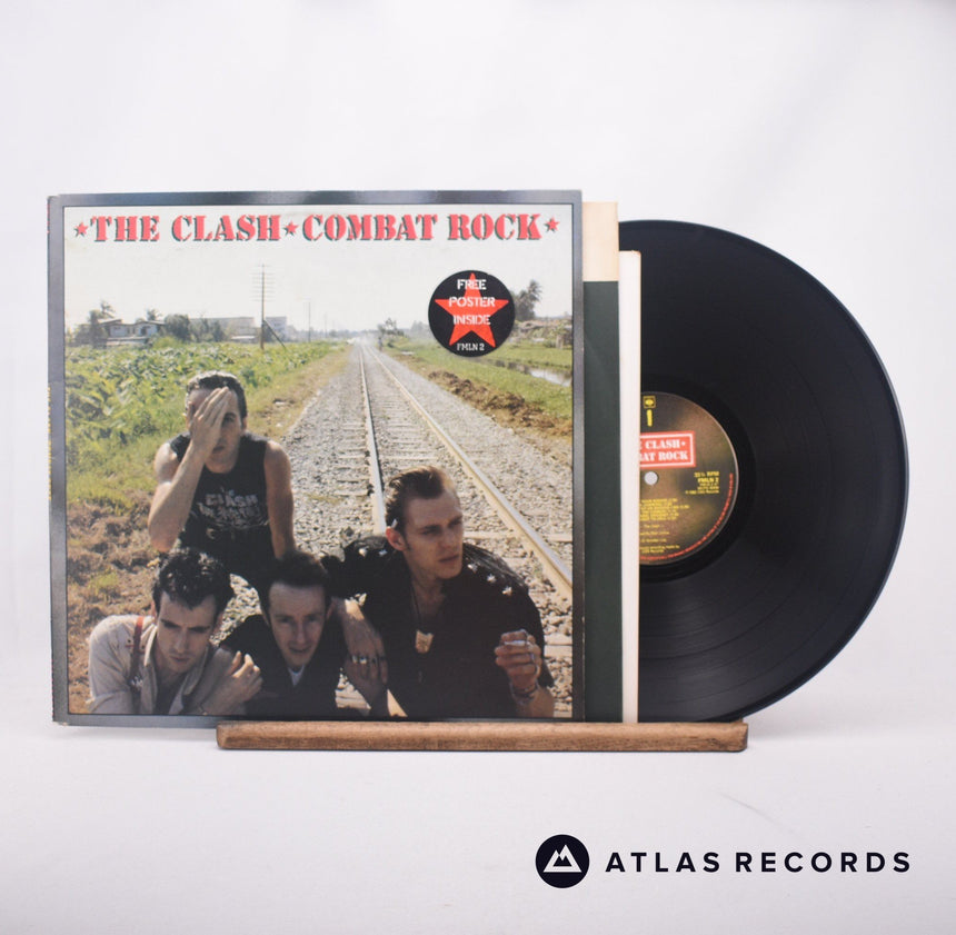 The Clash Combat Rock LP Vinyl Record - Front Cover & Record