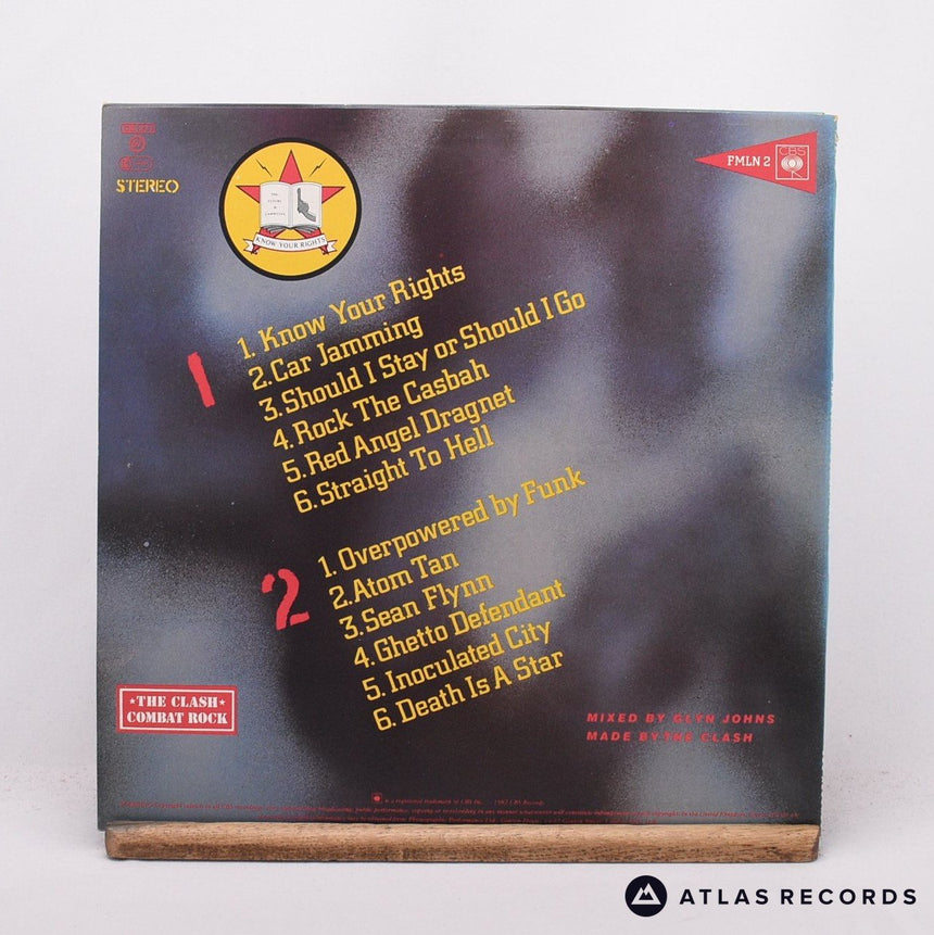 The Clash - Combat Rock - Poster A-4 B-2 LP Vinyl Record - EX/EX