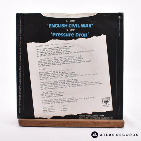 The Clash - English Civil War - 7" Vinyl Record - VG+/VG+