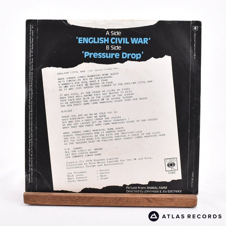 The Clash - English Civil War - 7" Vinyl Record - VG+/VG+