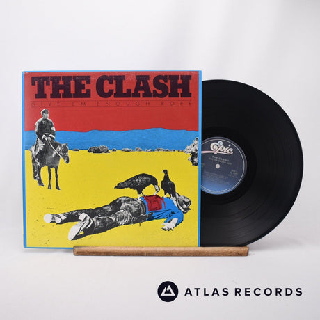 The Clash Give 'Em Enough Rope LP Vinyl Record - Front Cover & Record