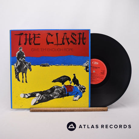The Clash Give 'Em Enough Rope LP Vinyl Record - Front Cover & Record