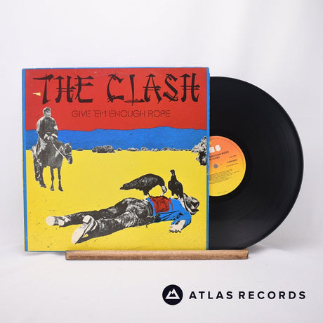 The Clash Give 'Em Enough Rope LP Vinyl Record - Front Cover & Record