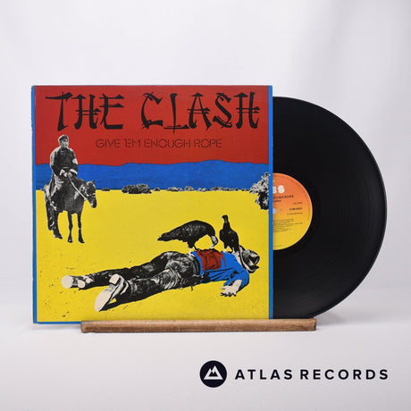 The Clash Give 'Em Enough Rope LP Vinyl Record - Front Cover & Record