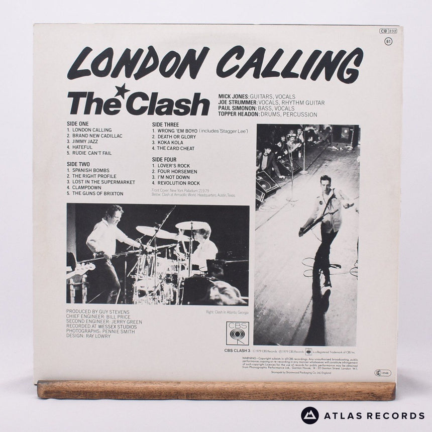 The Clash - London Calling - A4 B-3 Double LP Vinyl Record - VG+/VG+