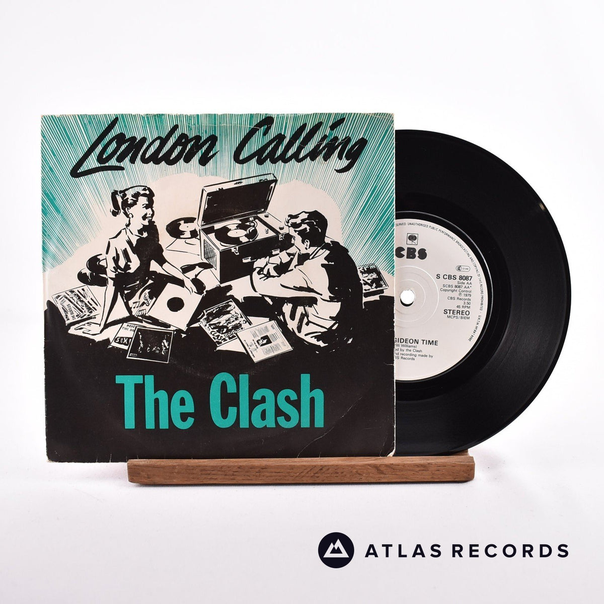 The Clash London Calling 7" Vinyl Record - Front Cover & Record