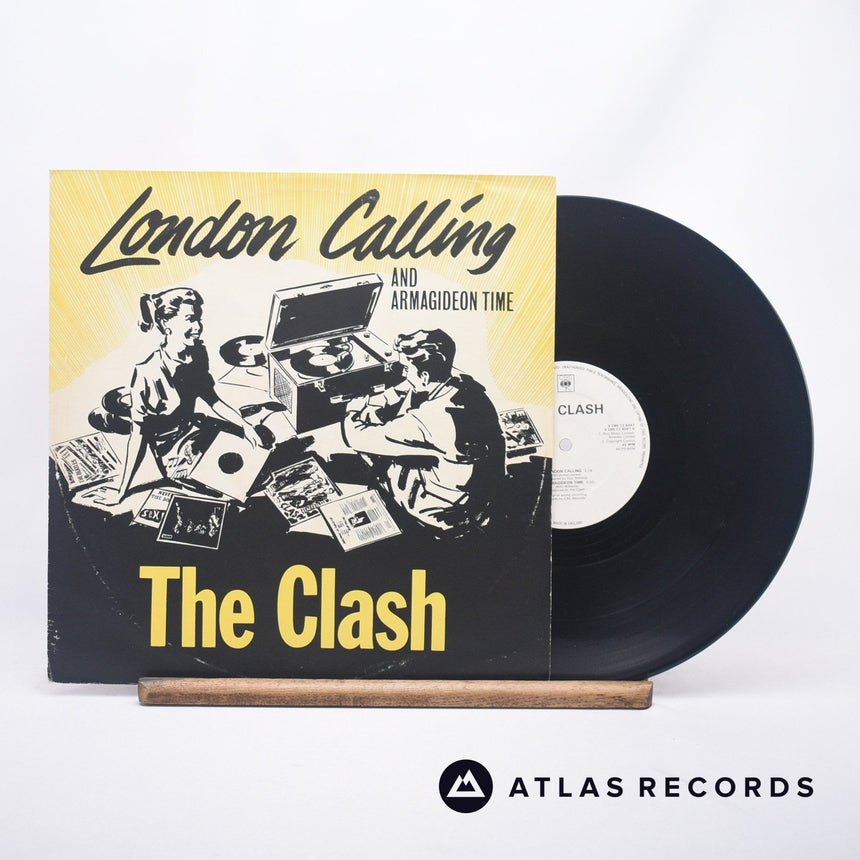 The Clash London Calling And Armagideon Time 12" Vinyl Record - Front Cover & Record