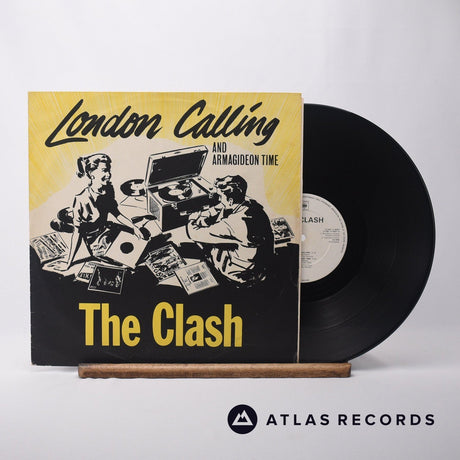 The Clash London Calling And Armagideon Time 12" Vinyl Record - Front Cover & Record