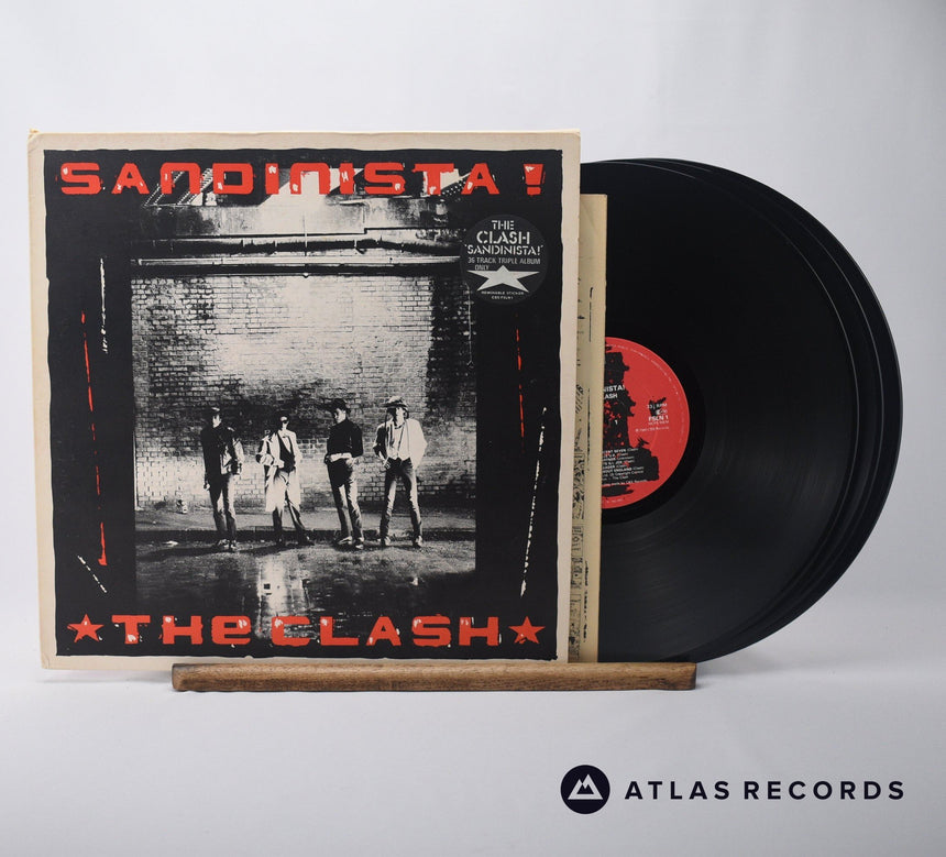 The Clash Sandinista! 3 x LP Vinyl Record - Front Cover & Record