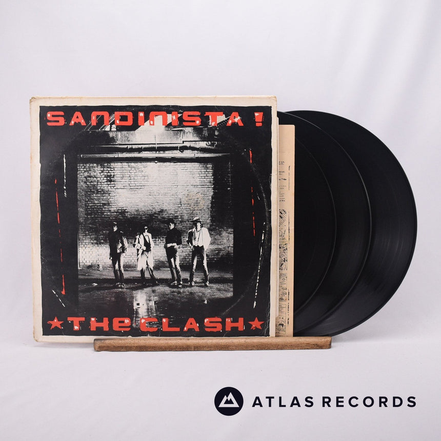 The Clash Sandinista! 3 x LP Vinyl Record - Front Cover & Record